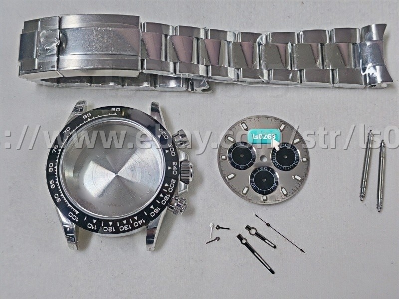 DIY 40mm Stainless Steel Watch Kit For 4131 7750 4130 Aftersales Accessories