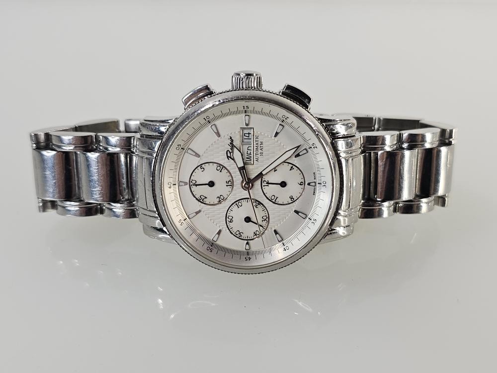 AS-IS Belair Valjoux 7750 42mm Stainless Steel Wristwatch (NOTES) (AM1097625)