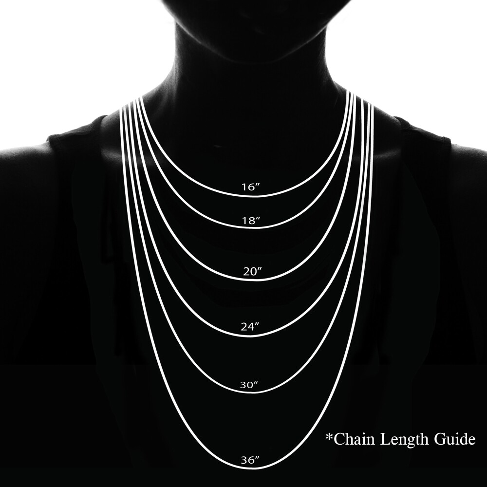 Bead Station 2mm Cable Chain Necklace in Sterling Silver, 30 Inches