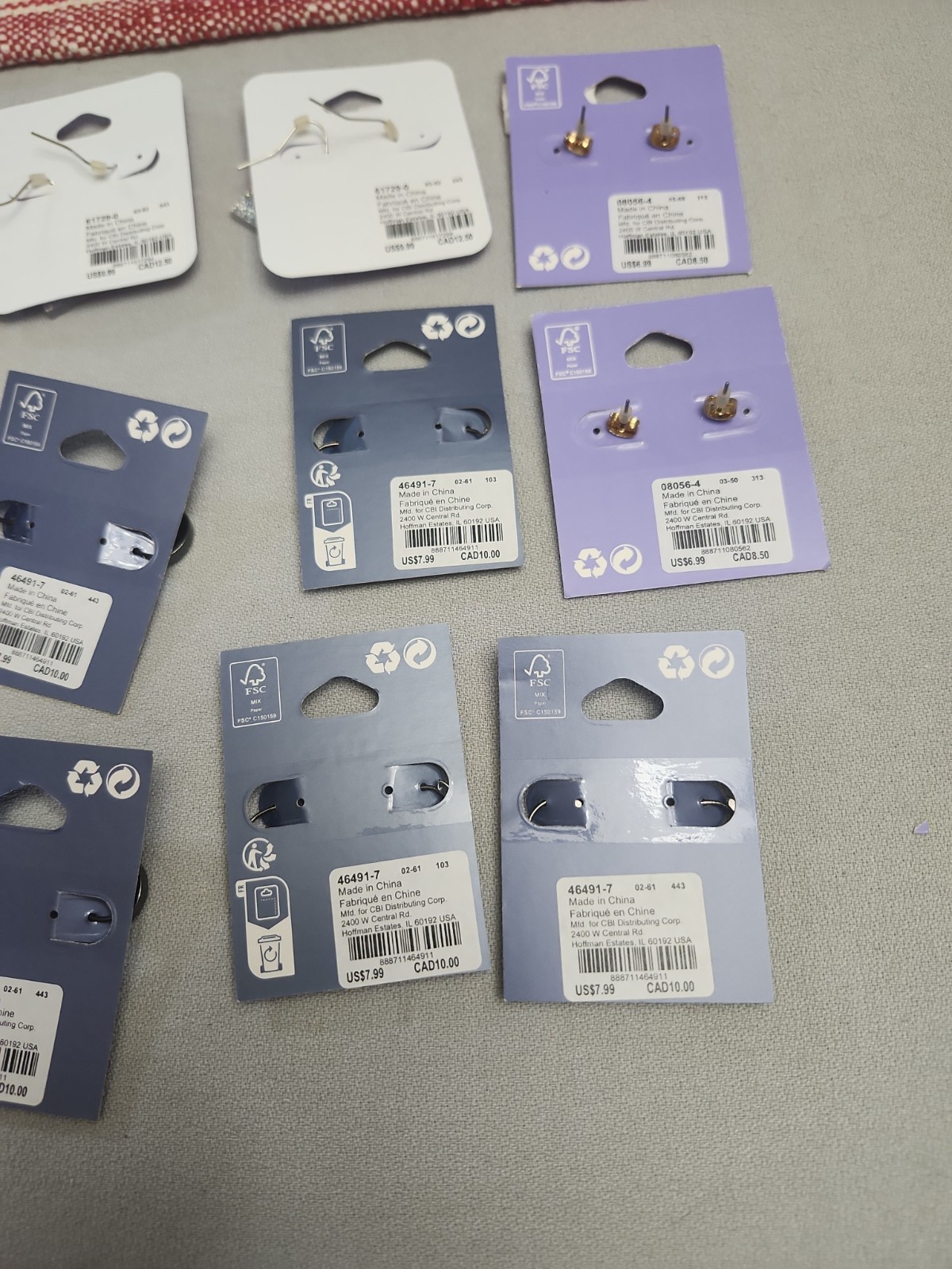 Claire’s Fashion Jewelry Pierced Earrings. Lot Of 21 Pieces…