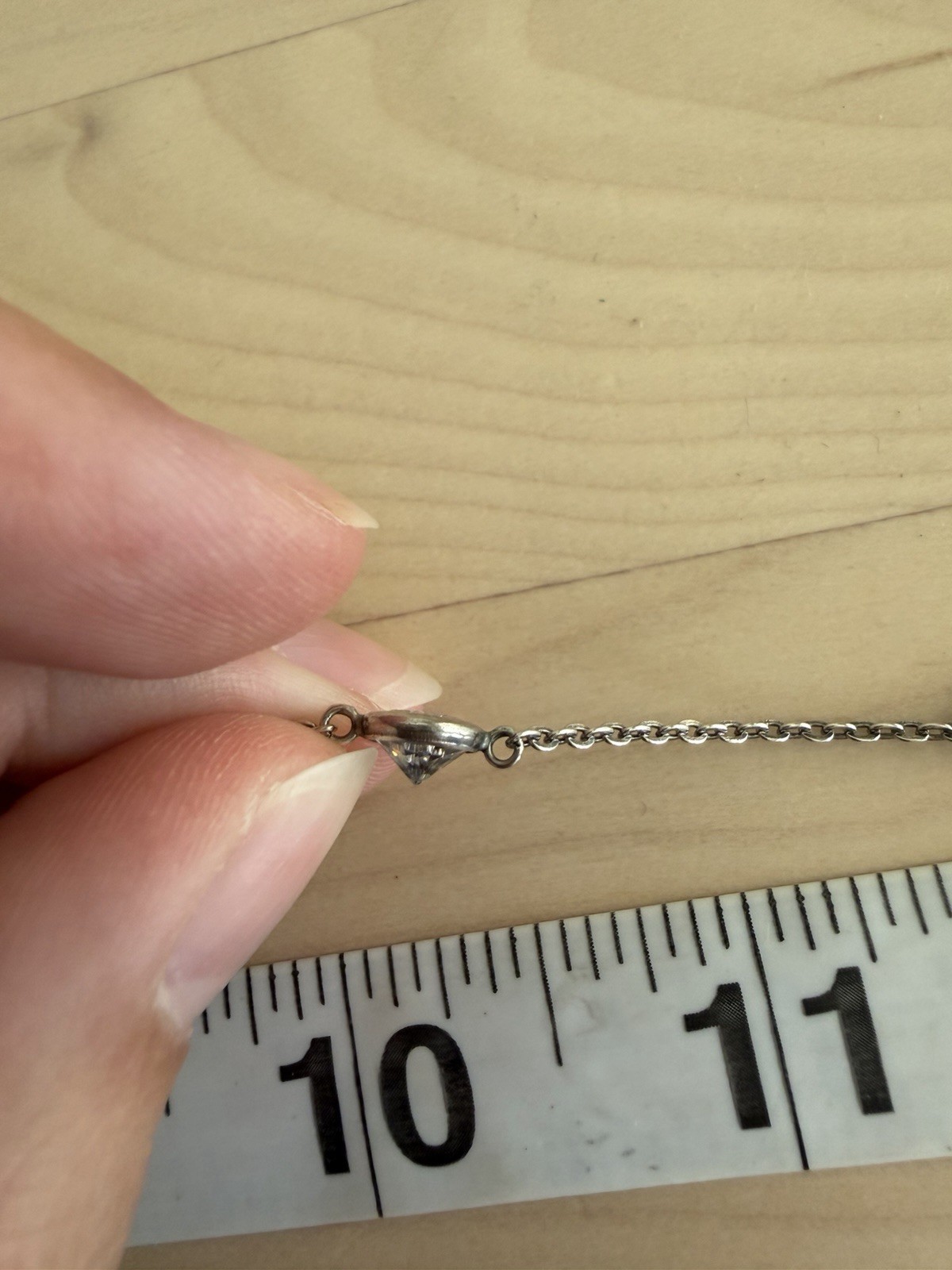 Retired Silpada “Infinity” Sterling Silver CZ Station Necklace Style N2153