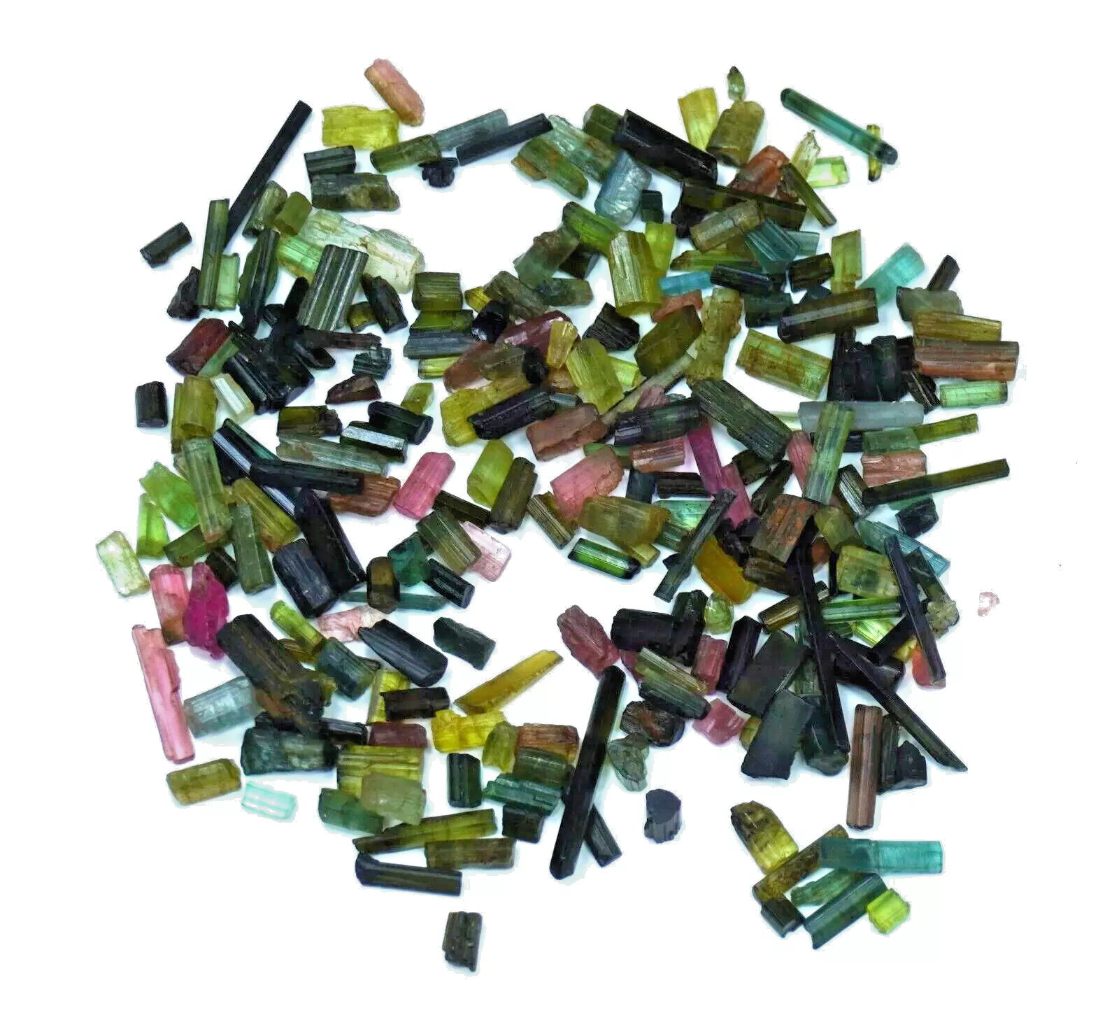 200 Ct+ Natural Multicolor Tourmaline Pencil Rough Lot Loose Gemstone Best Offer