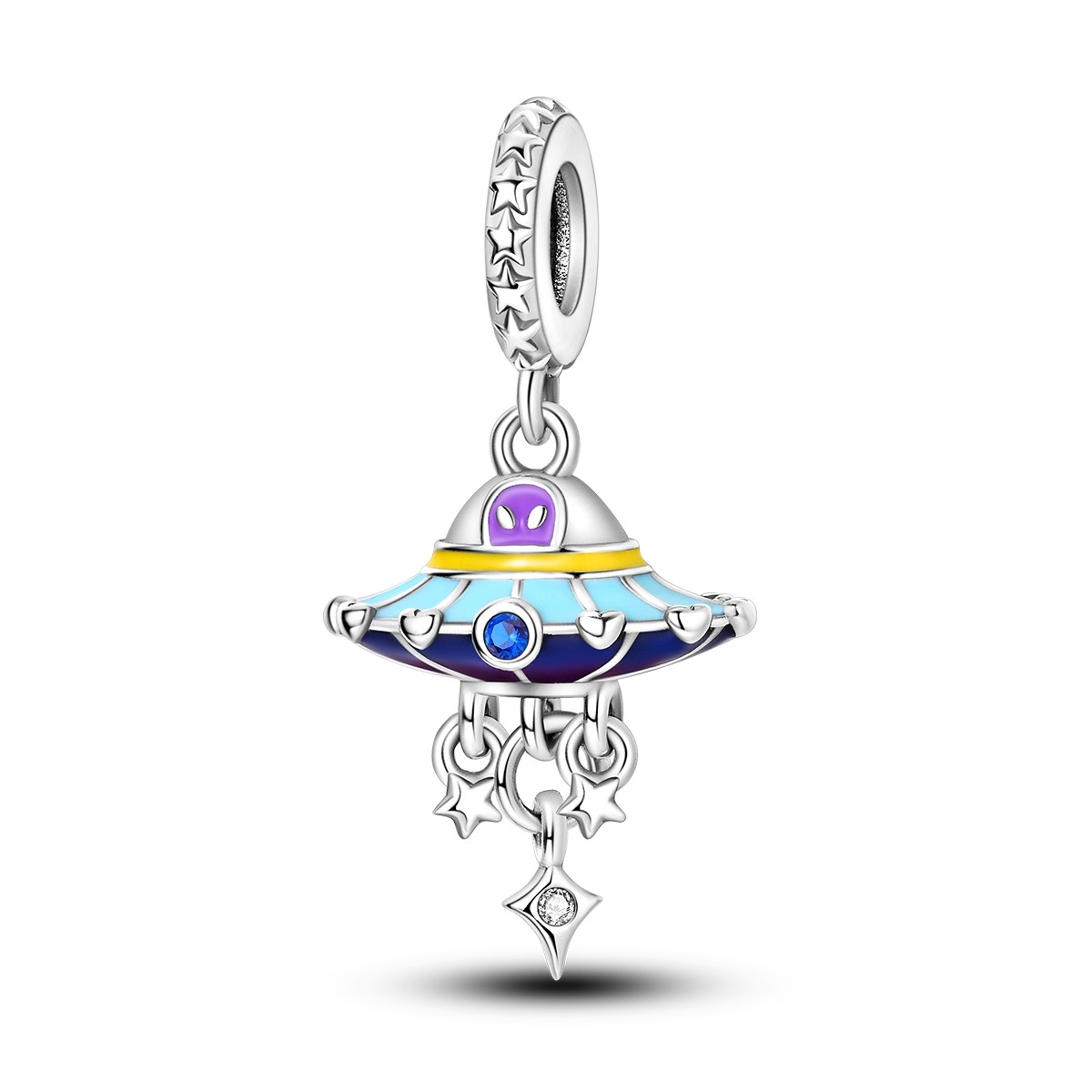LAZA Optional 925 Sterling Silver DIY Charms CZ Space Insect fit Women Bracelets
