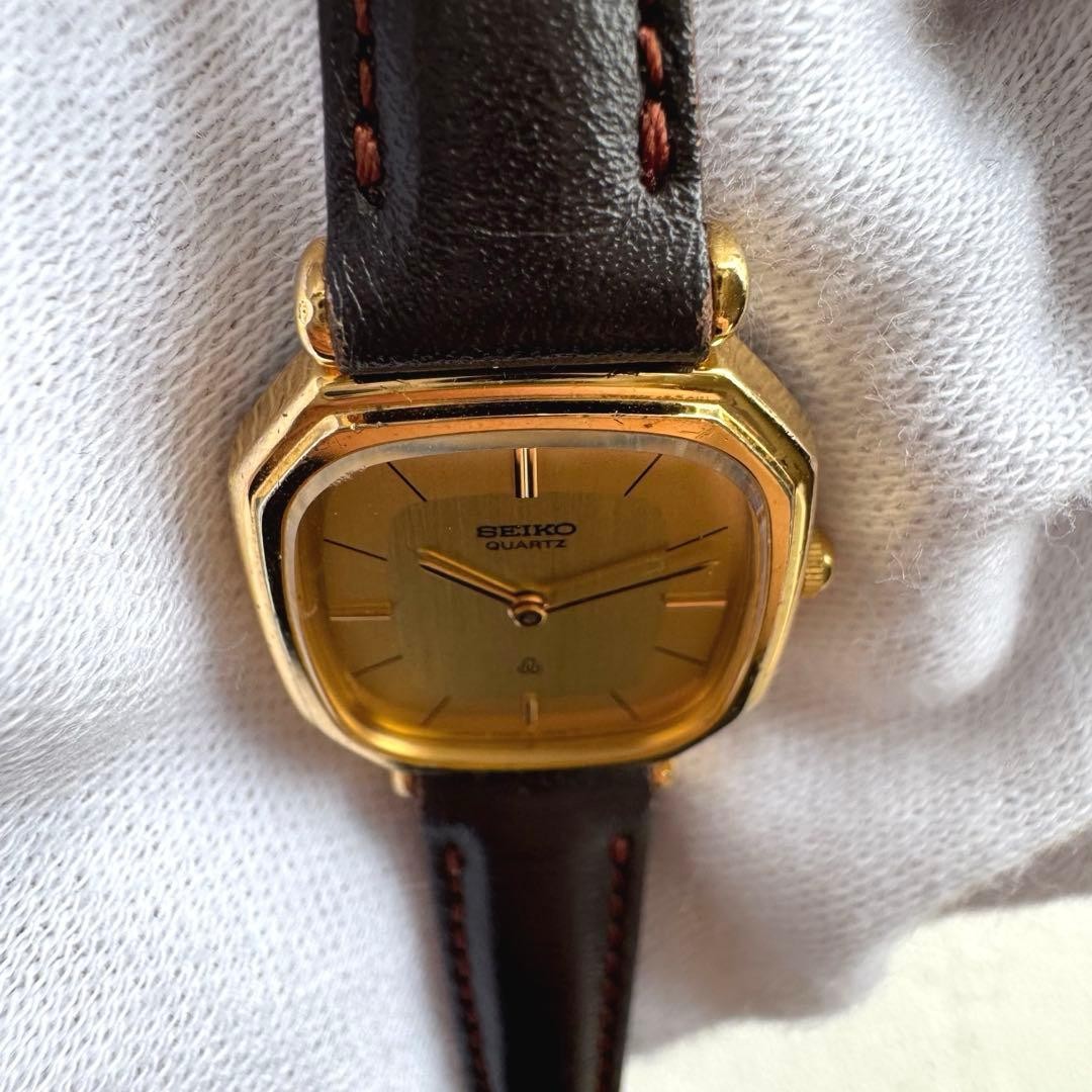 [New Battery] SEIKO Vintage Ladies’ Watch with Gold Dial