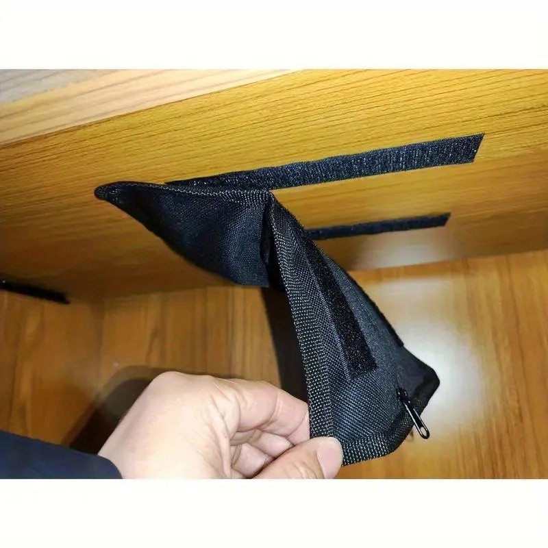 Oxford Storage Pouch Organizer Travel Case for Coins Watches Documents Black UK
