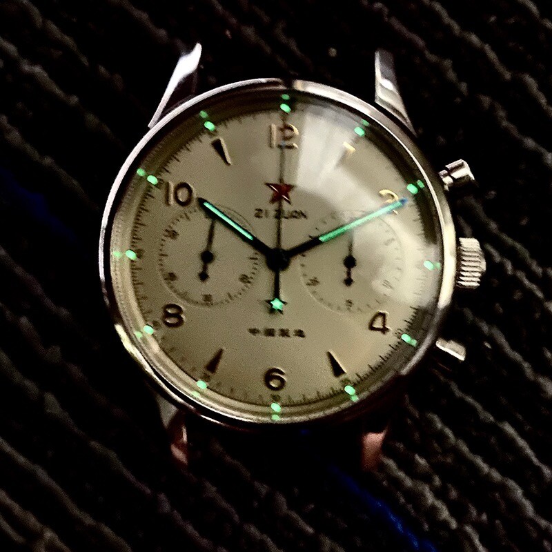 Seagull 1963 ST1901 Venus 40mm Chronograph Sapphire, Display Back, 2 Straps BNIB