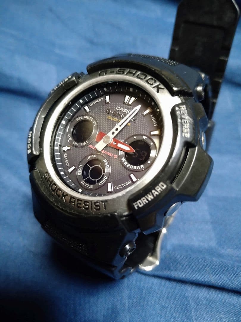 CASIO G-SHOCK AWG-101 Radio-Controlled Solar Watch (Working Condition)