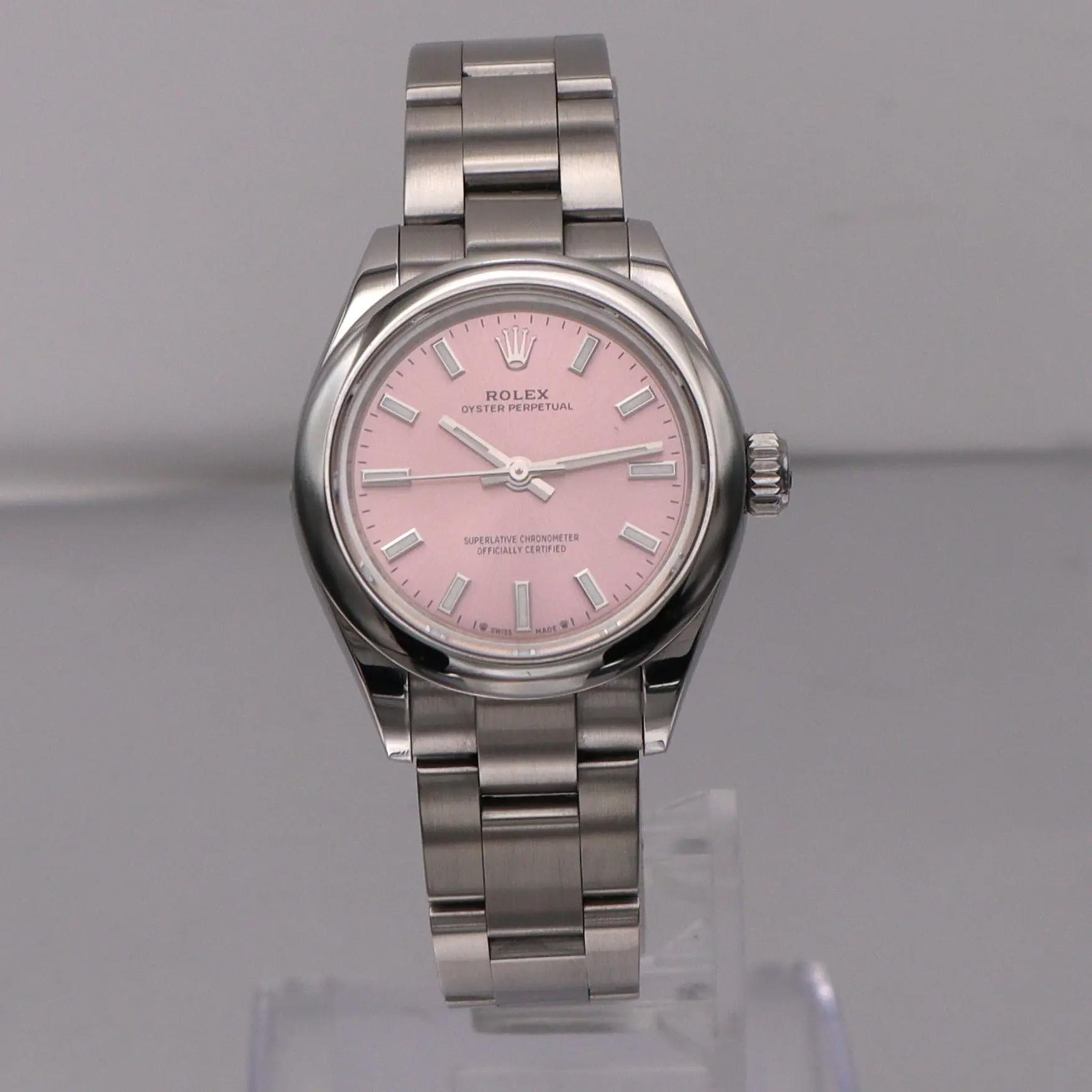 Rolex Oyster Perpetual 28mm Steel Pink Dial Automatic Lady’s Watch 276200