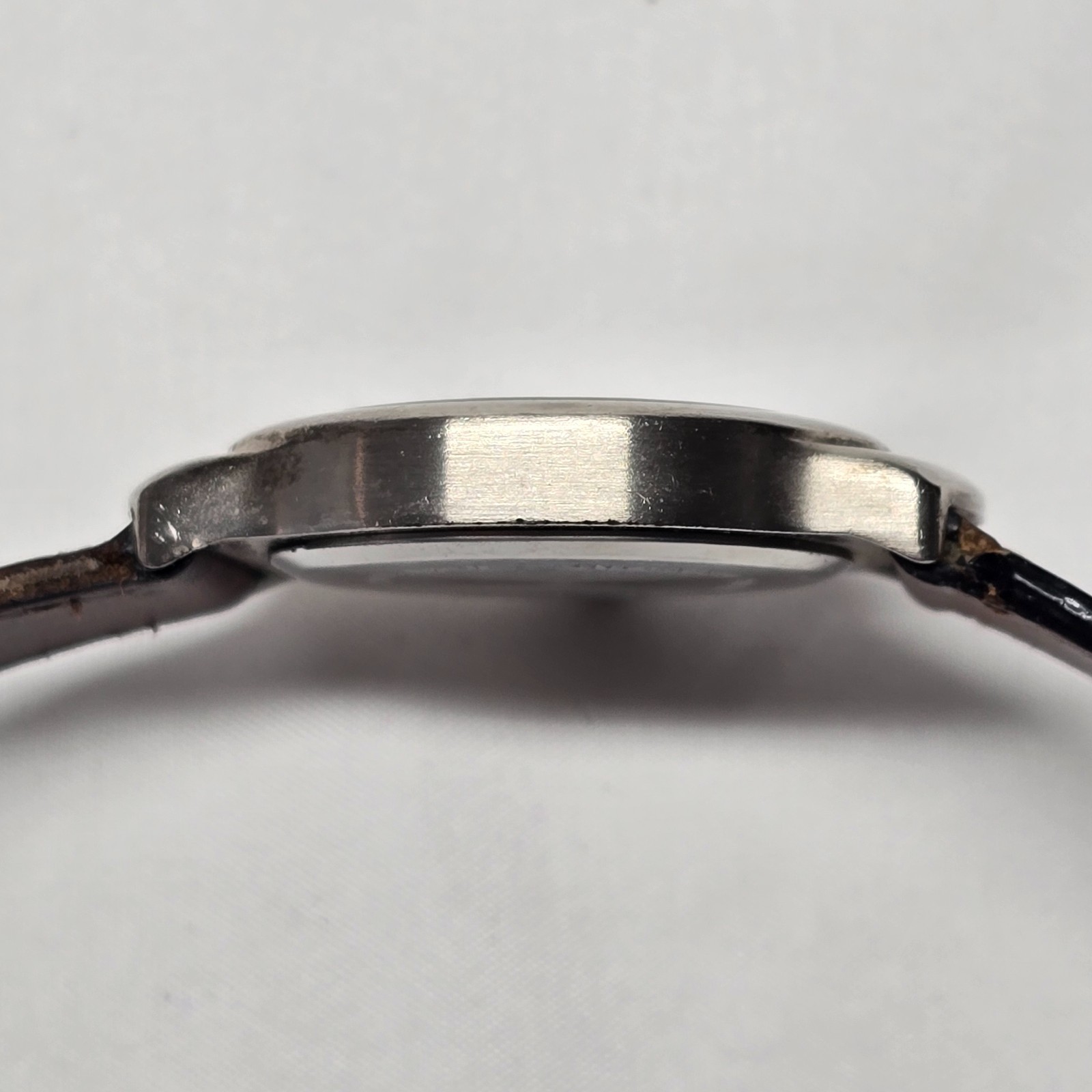 Vintage 1990s Mercedes-Benz Quartz Watch – Black Dial – Teardrop Steel Case