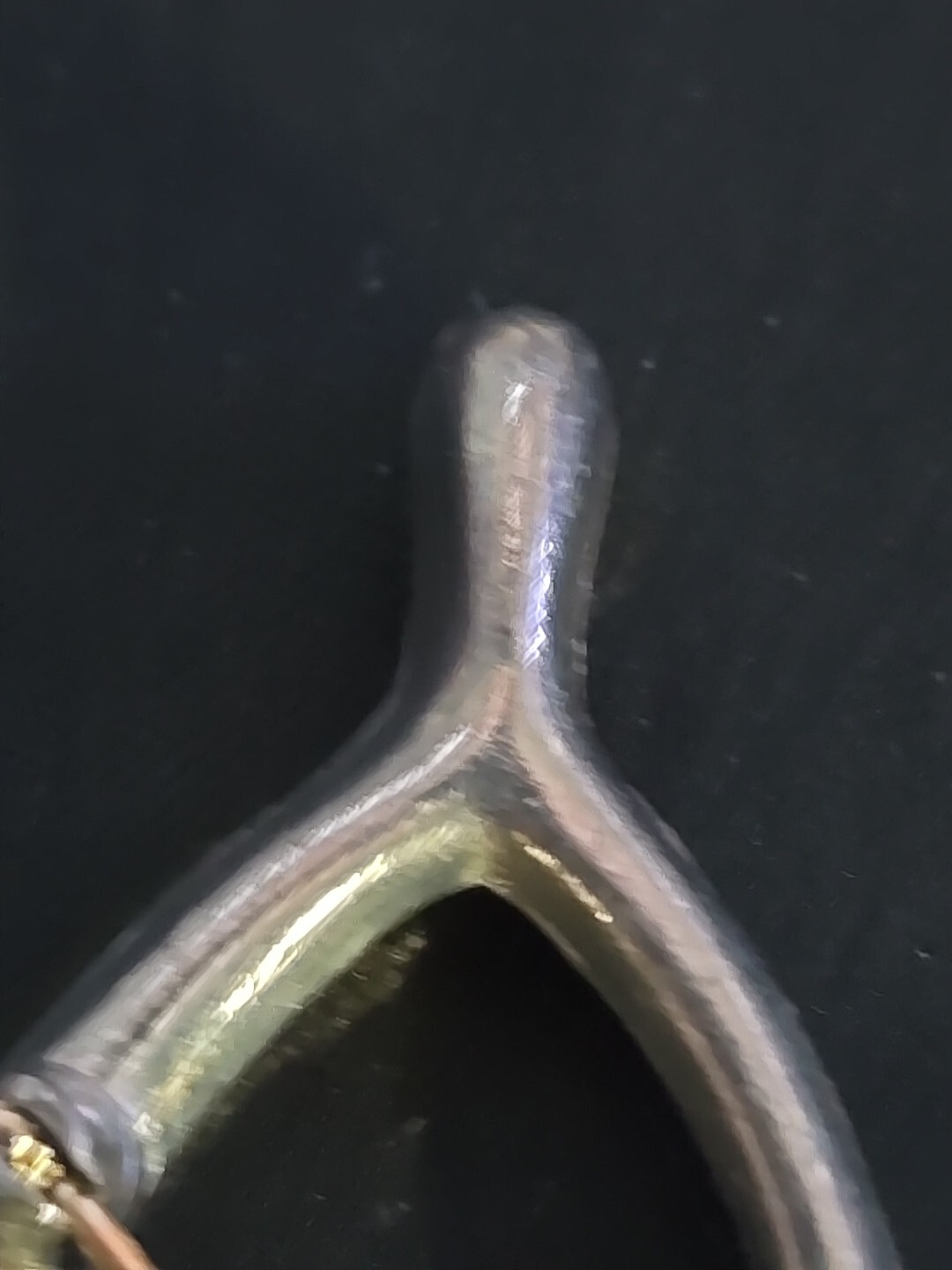 Vintage 40’s 50’s Era Silver-plated Lucky Wish Bone Brooch- Version A