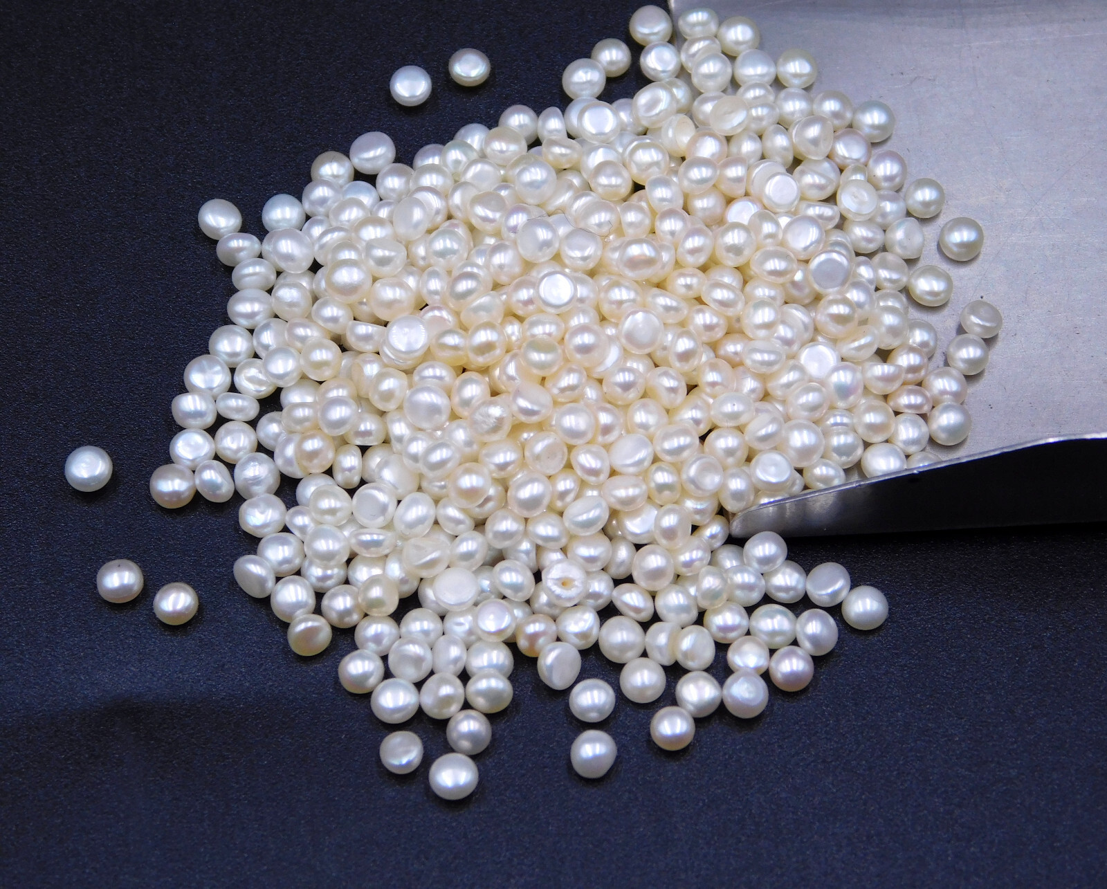 3 MM Natural Pearl Half Round Cab Lot Loose Gemstone For Jewelry Making P-3481