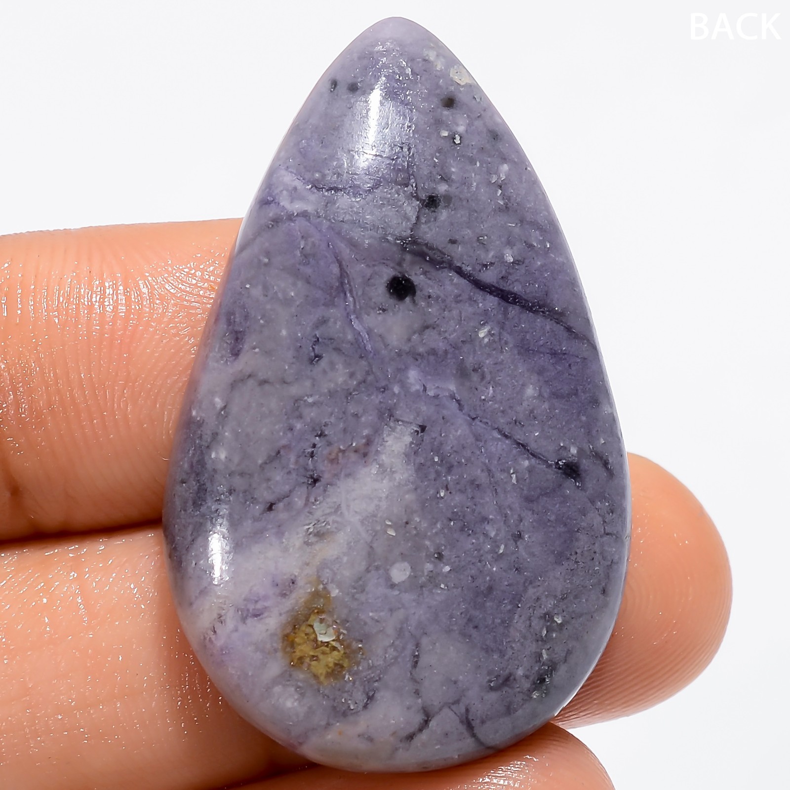 Natural Tiffany Jasper Pear Cabochon Loose Gemstone 50.5 Ct. 36X22X6 mm GC-34483