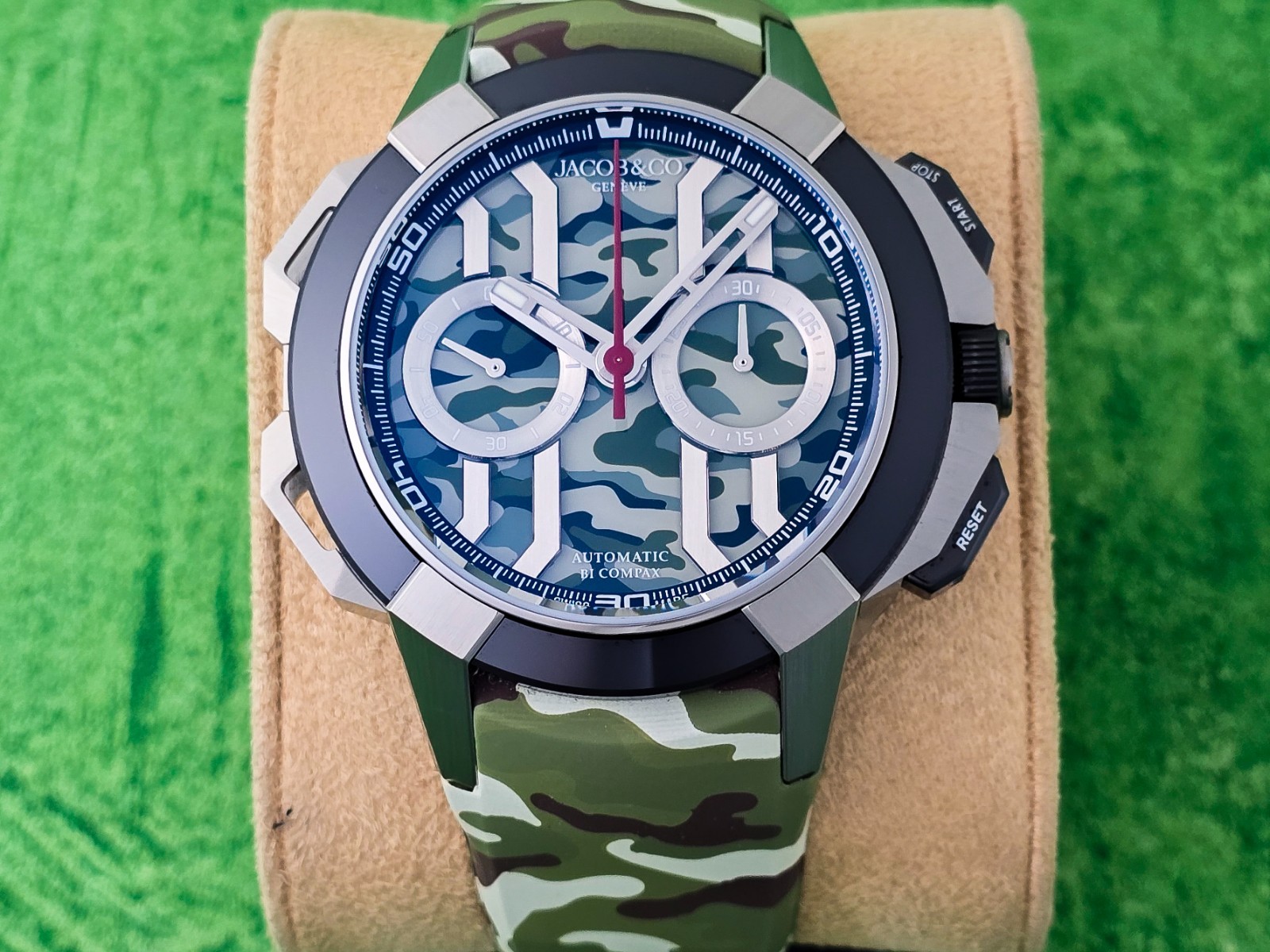 Jacob & Co. Epic X Chrono 44mm Camo Edition EC430.20.AC.AA.A Complete Undated