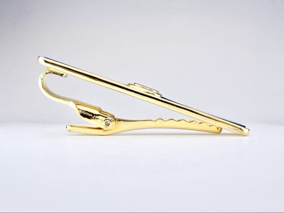 GUCCI Blue Cloisonn Enamel Gucci Tie Pin Tie Bar 7 7 336