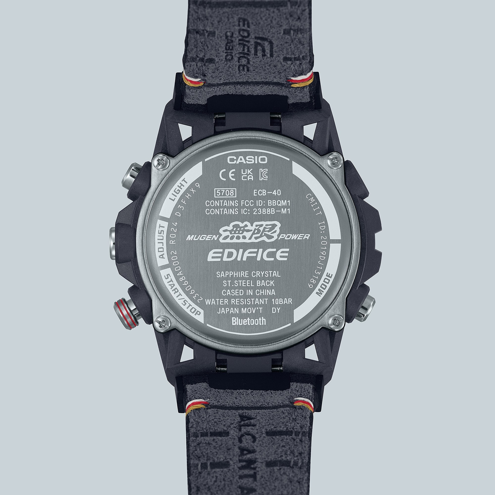 CASIO EDIFICE MUGEN EDITION ECB-40MU-1AJR Limited Bluetooth Watch Alcantara Band