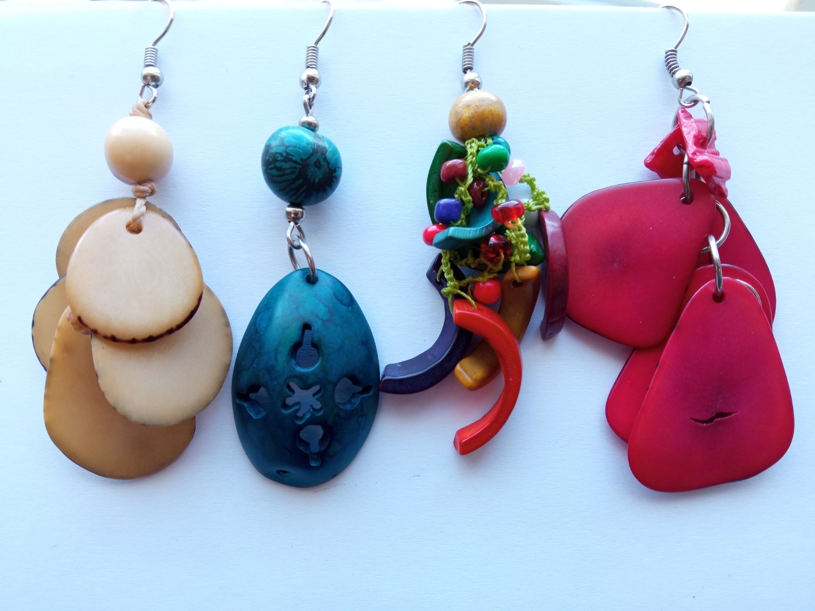 ✨Wholesale 20 Pairs Peruvian Jewelry Amazon Seed Earrings Handmade Boho Style✨