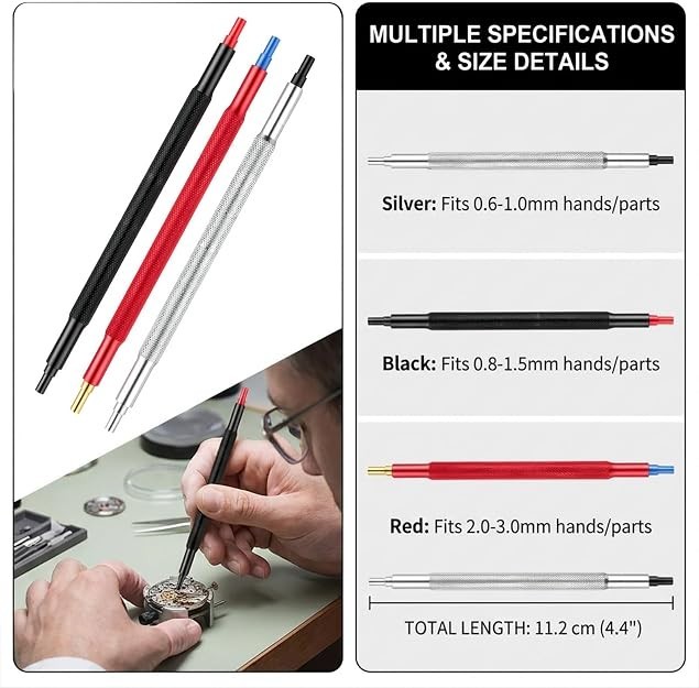 3 Pcs Watch Hand Press Tool, Watch Hand Setting Tool, Presser Pusher Fitting Set
