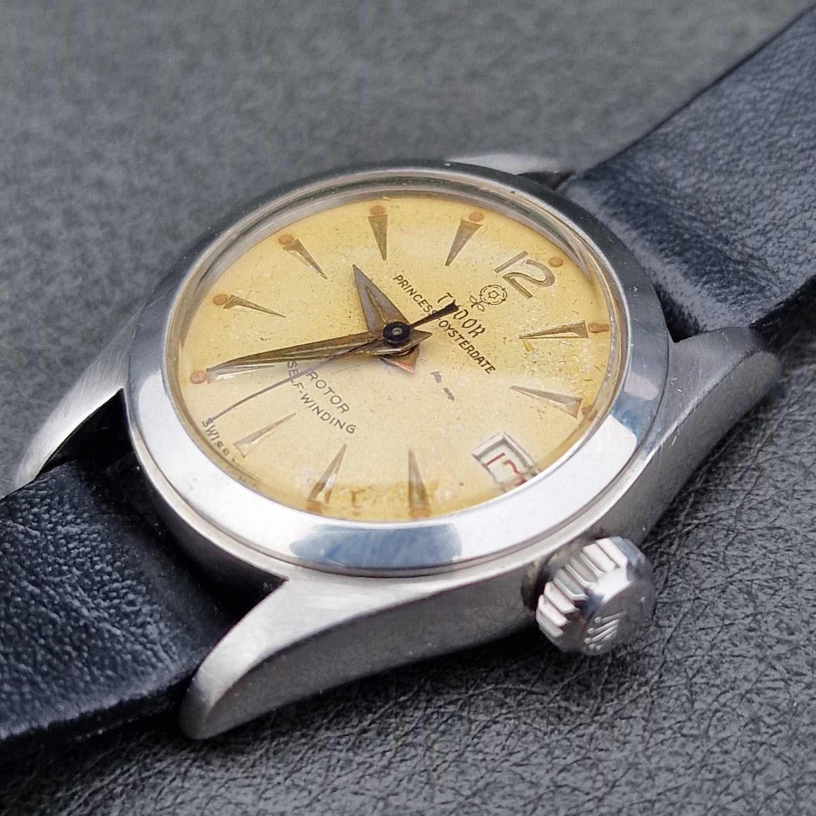 Tudor Princess Oysterdate Automatic 24mm Stainless Steel Wristwatch