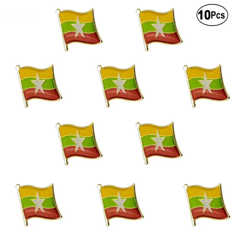 Myanmar Flag Lapel Pin