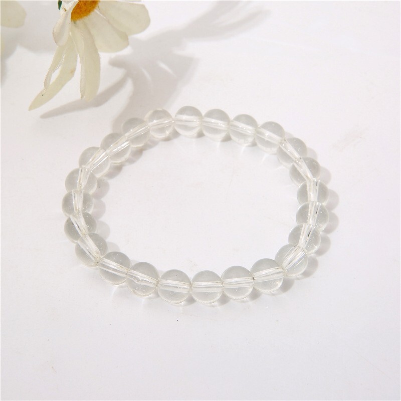 4mm-10mm Natural Gemstone Beaded Stretch Bracelet Crystal Healing Reiki Gifts