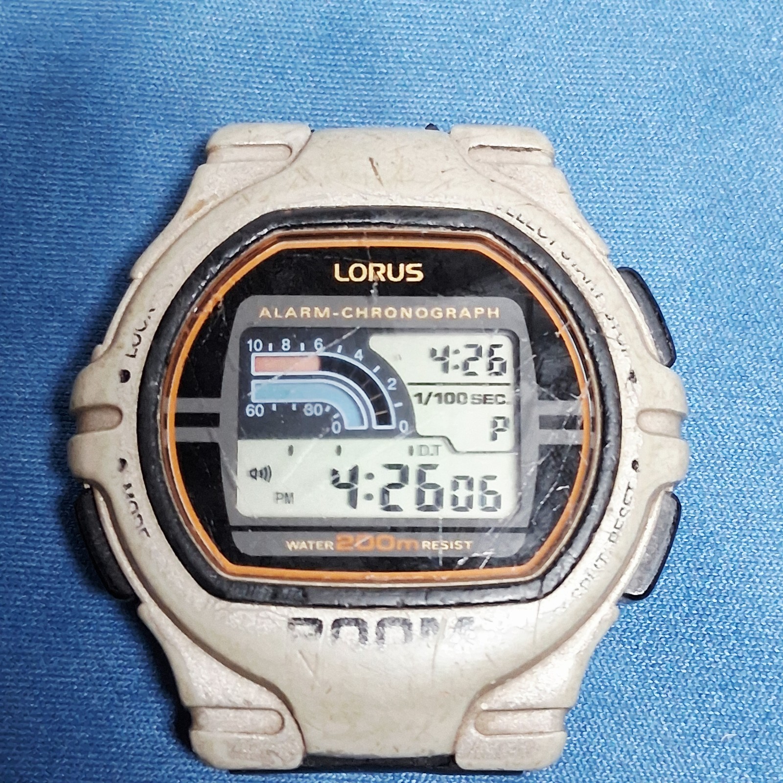 Lorus 200M W339-4C10 Digital Multigraph Watch Working Module Read Description