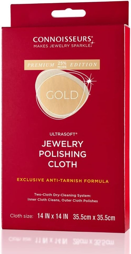 Ultrasoft Gold Polishing Cloth for Jewelry Care – 14×14 Inches, Machine Washable