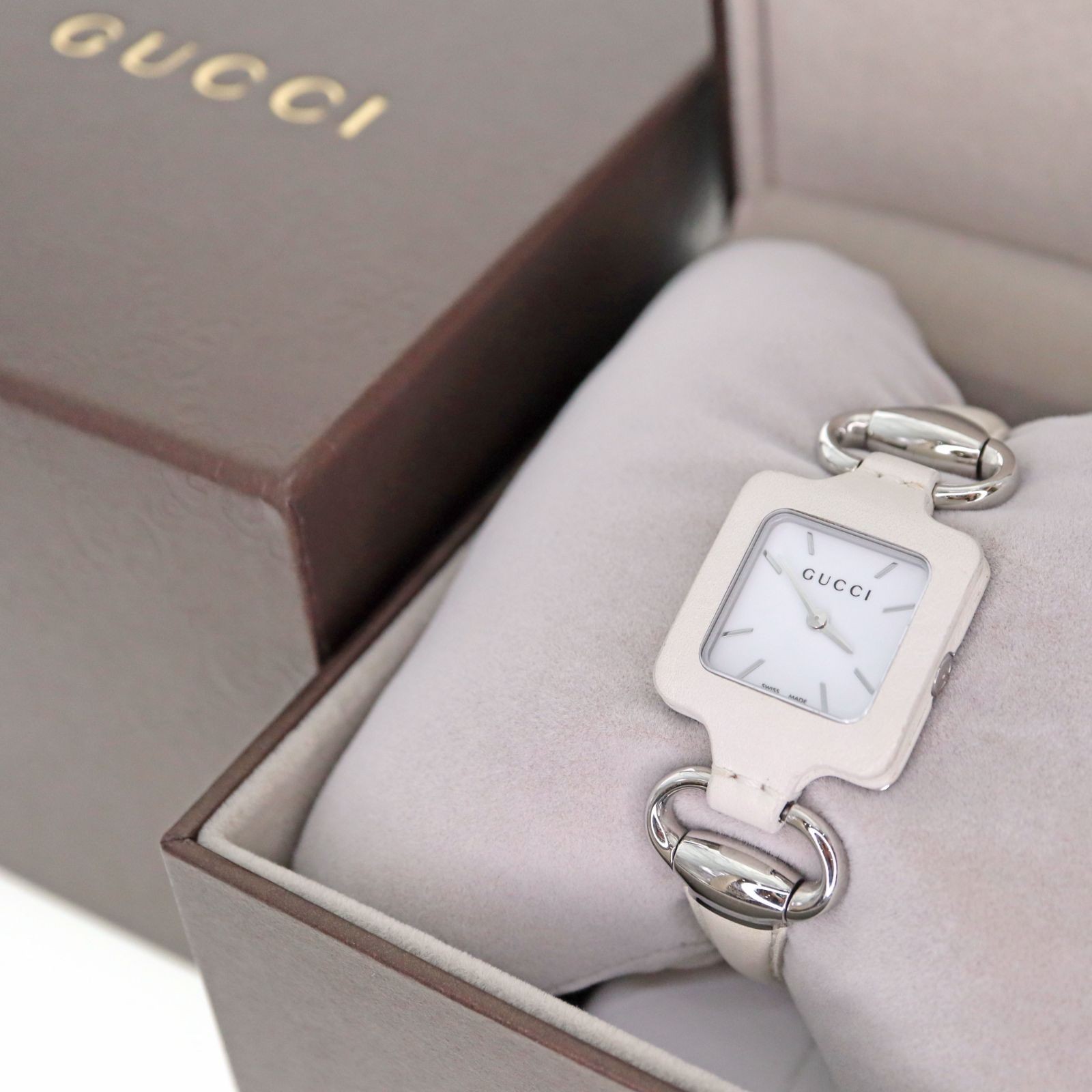 GUCCI 1921 Collection YA130404 Quartz Ladies Watch White Dial with Box
