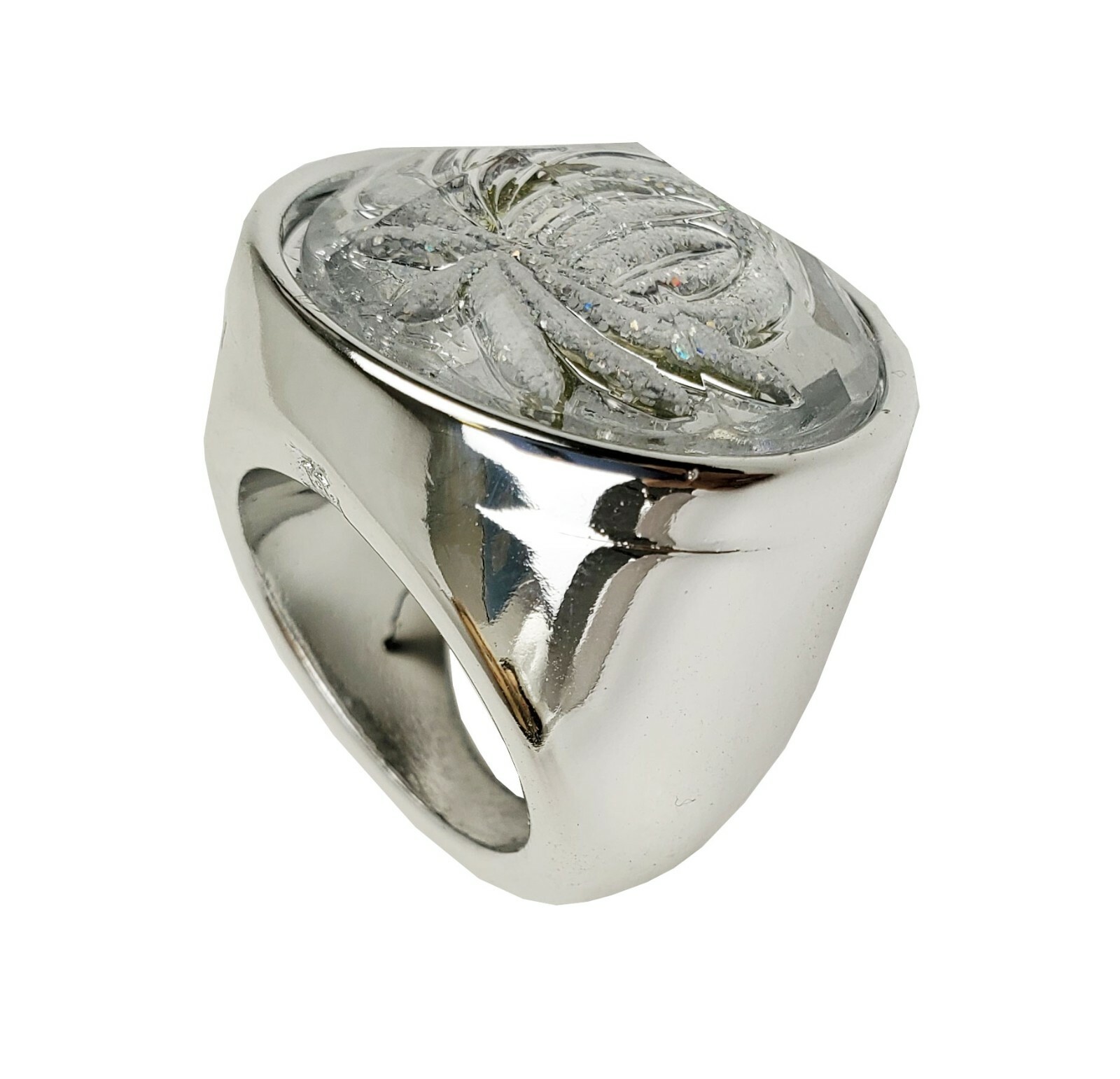 12 Gold Silver Color Fashion Rings For Men Women Girls Glitter Flower