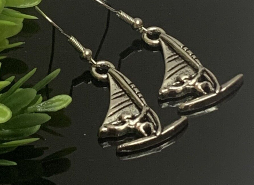 Wind Kite Earring, Surfing Earring, Surfer Earring, Nautical Earring, Gift Idea