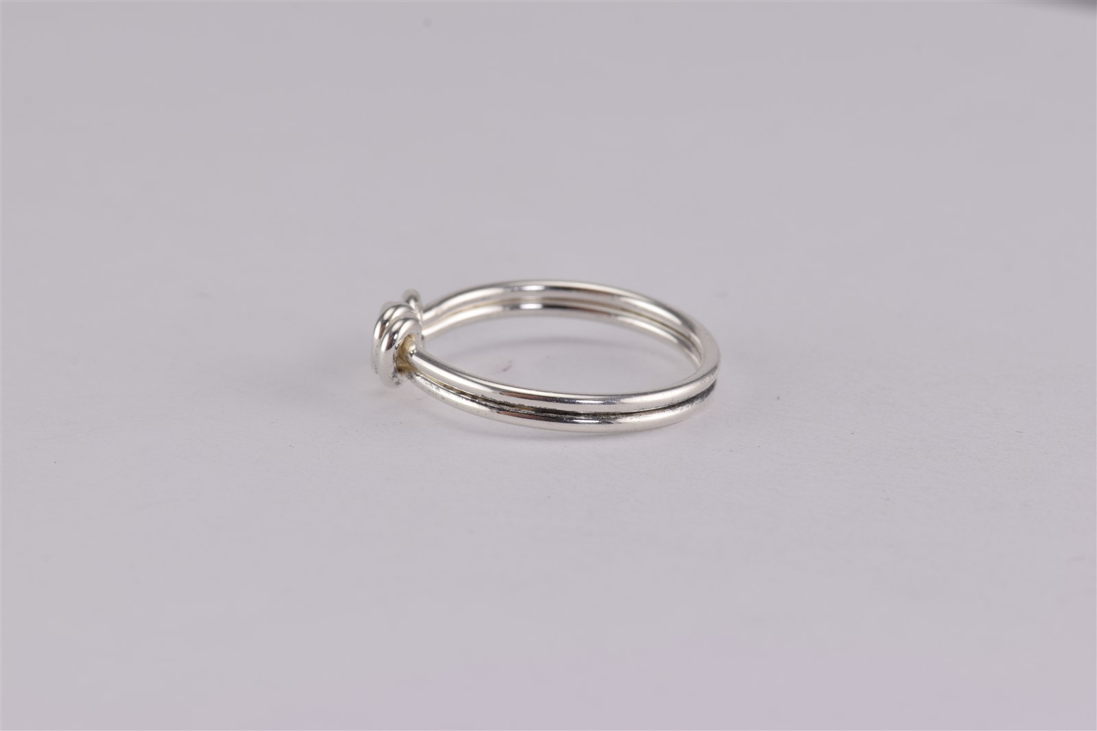 Sterling Silver Double Wrapped Down Around & Over Band Ring 925 Sz: 8