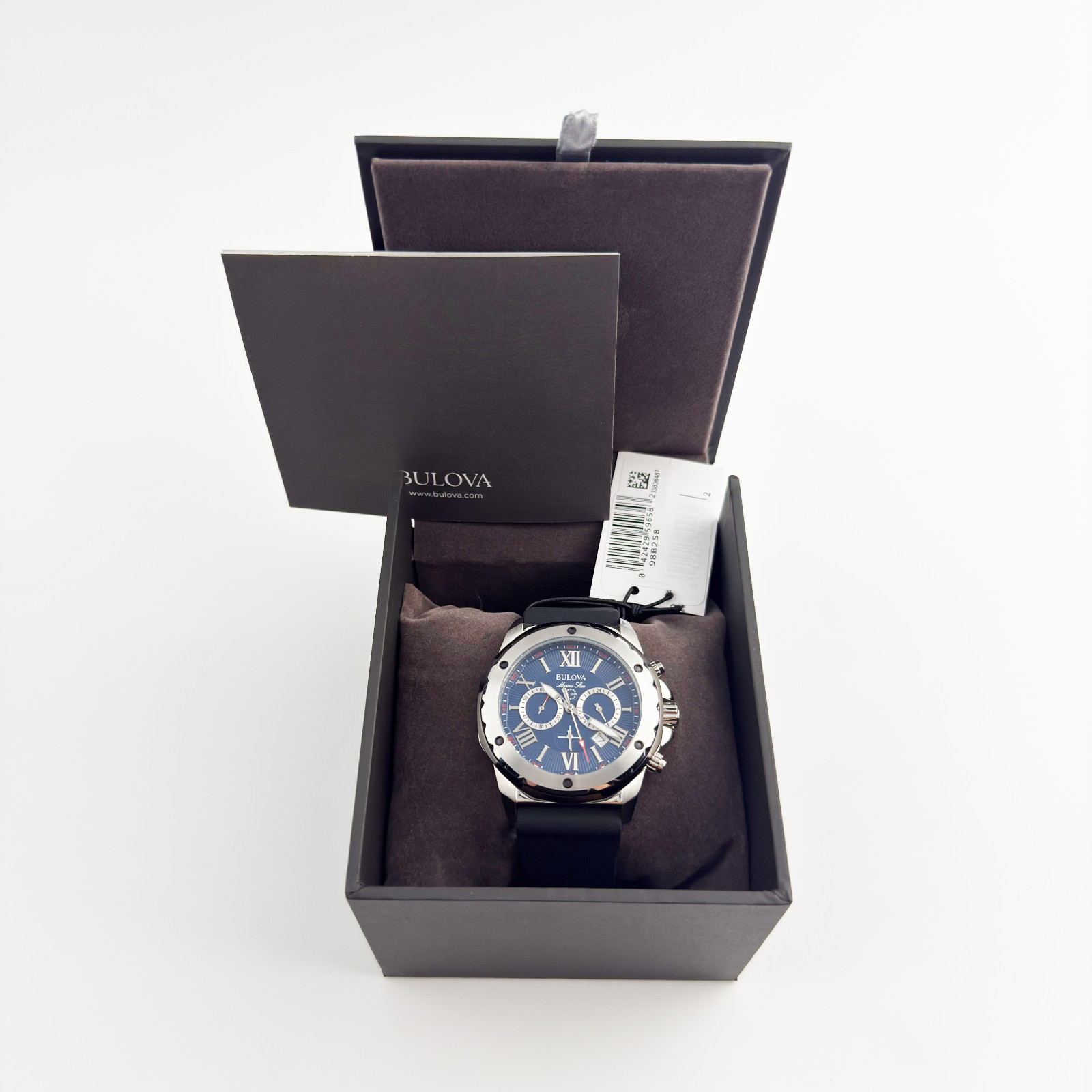 Bulova 98B258 Marine Star Men’s Quartz Watch Six-Hand Chronograph Dial 44 mm