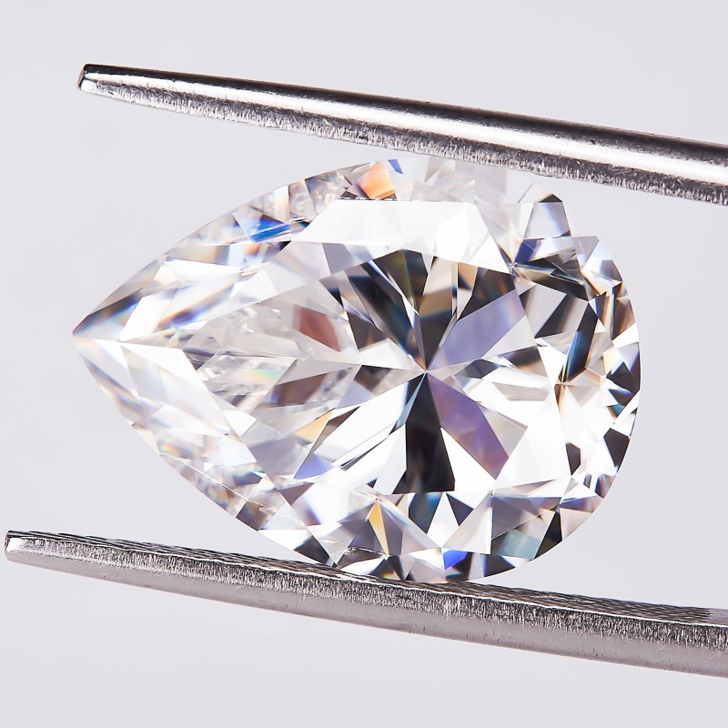 US D Color Pear Cut 0.3-8ct VVS1 GRA Certificate Sparkling Lab-Grown Moissanite
