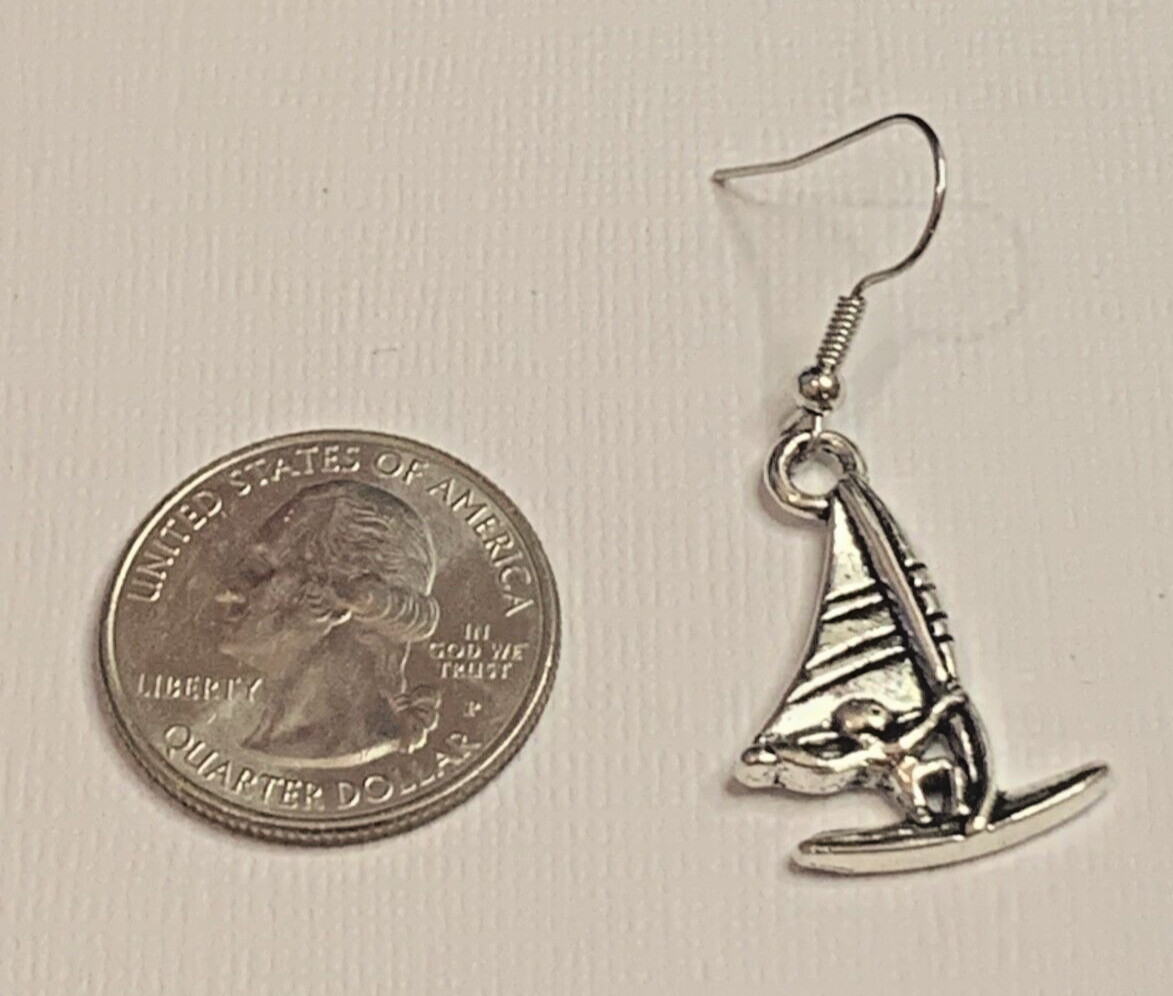 Wind Kite Earring, Surfing Earring, Surfer Earring, Nautical Earring, Gift Idea