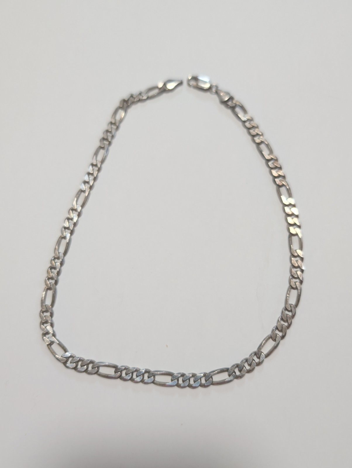 Vintage 925 Figaro Chain Made In Italy 16 Inches