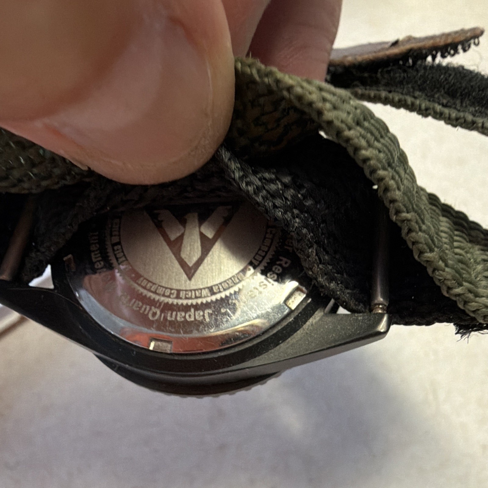 Dakota Quartz Military Analog Watch Black Dial Date Tachymeter 45mm WR30m