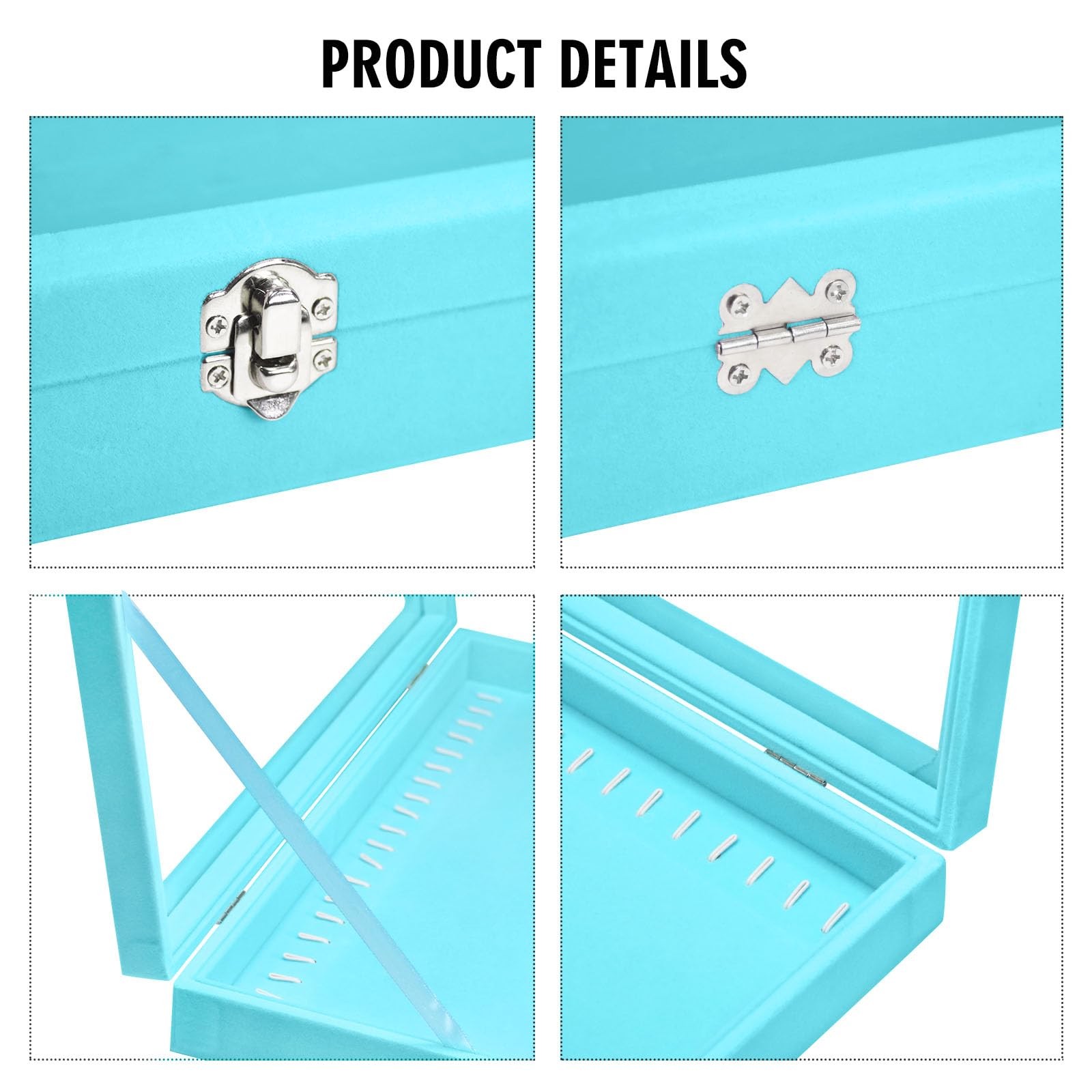 Velvet Necklace Display Jewelry Tray 20 Hook Necklace Tray Necklace Pendant J…