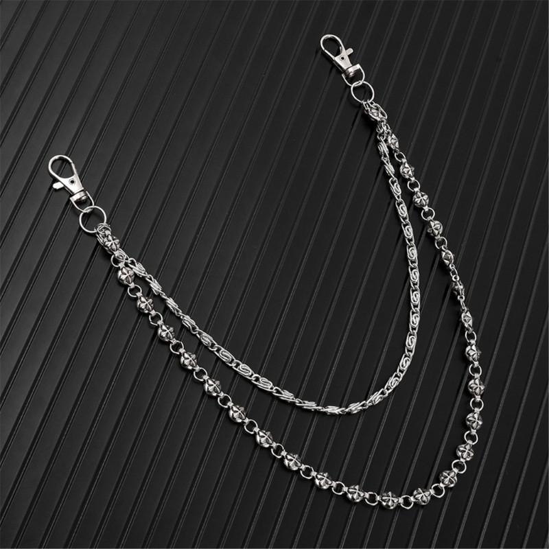 Edgy Urban Waist Chain Double Layer Punk Street Wear Fashion Unisex Accessory