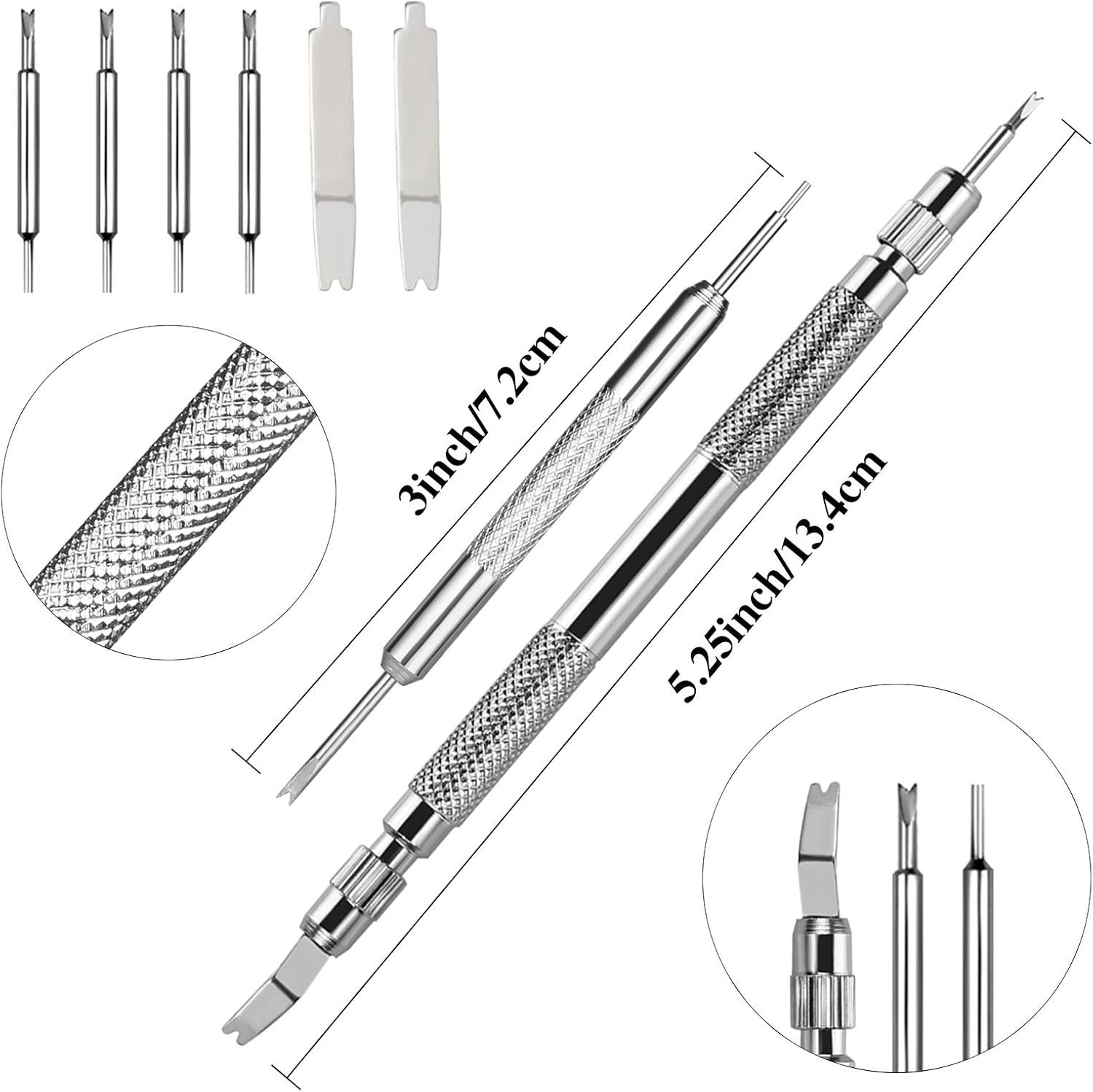 Versatile Watch Pin Replacement Kit with Tools – 316 Stainless Steel, 18-24mm