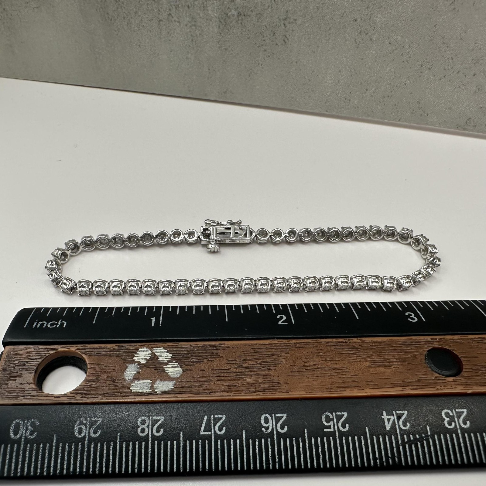 Lab Grown Diamond Tennis Bracelet Sterling Silver 1ctw EF VS 7.25in New