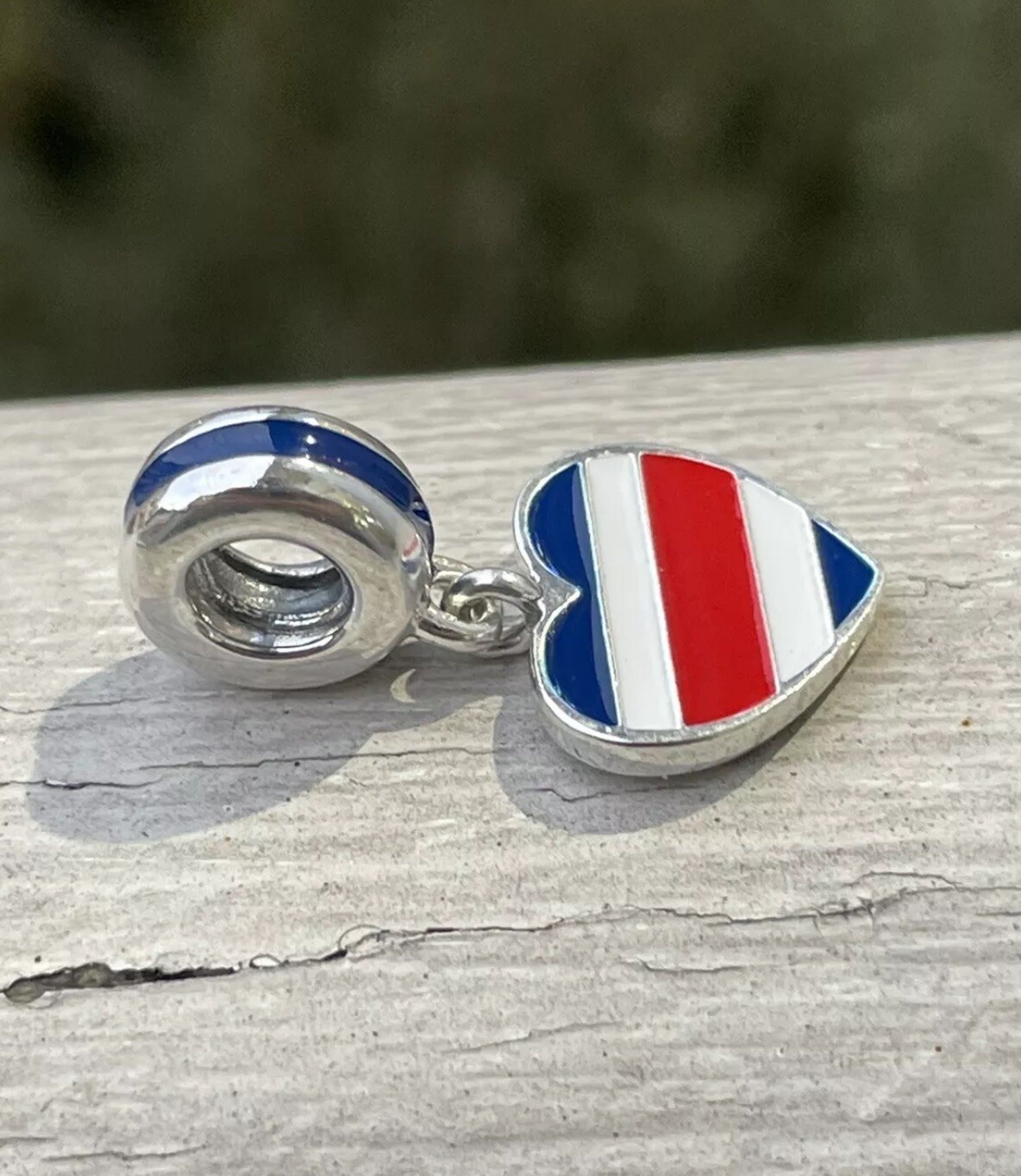 Costa Rica Exclusive Country Heart Flag Colors Charm