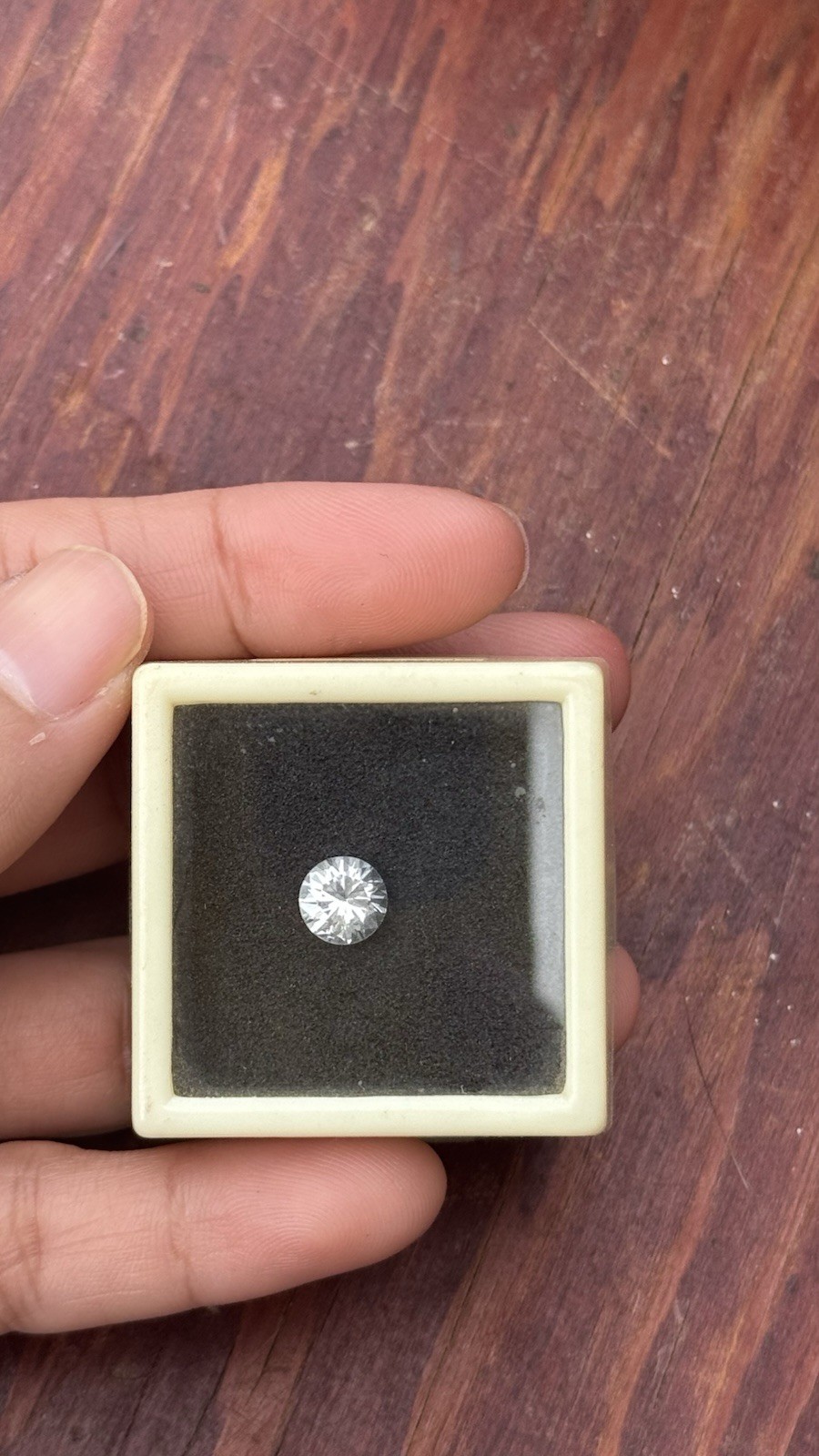White YAG (Yttrium Aluminum Garnet) gemstone