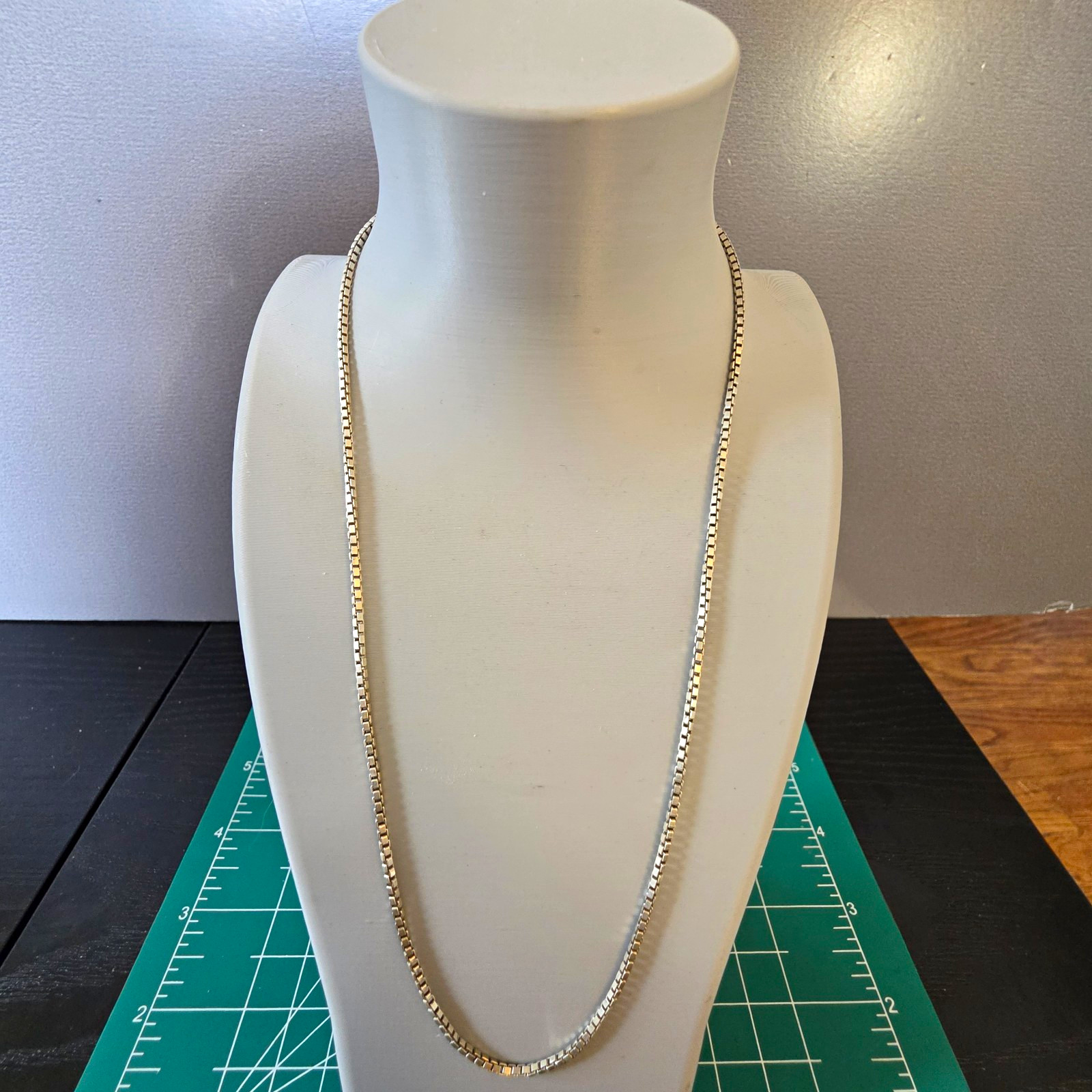 Vintage Sterling Silver 18″ Box Chain 2mm Wide