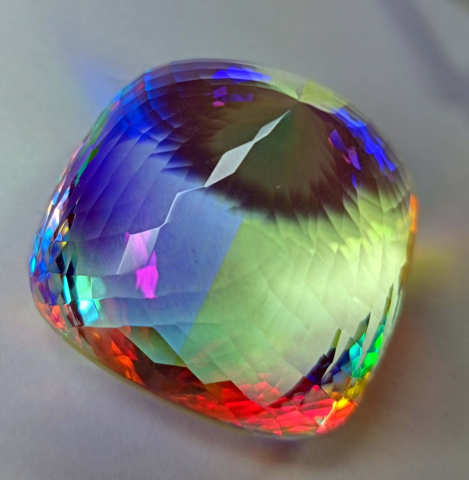 Mystic Topaz EGL Certified Cushion Cut 220.75 Ct Natural Loose Gemstone KH456
