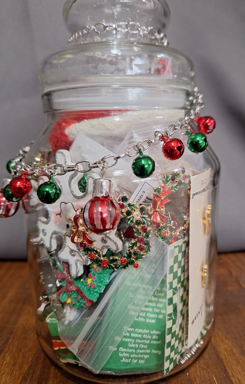 Mystery Jewelry Jar Christmas Themed Vintage To Now Large