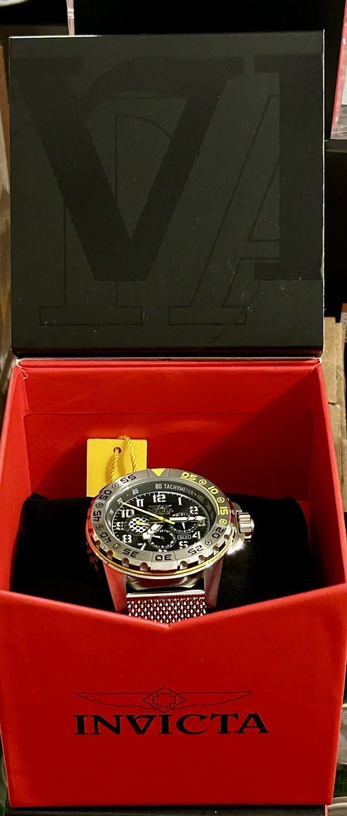 Invicta Racing Dynox Multifunction, 48mm, WR 100m, 8.5”, New/Box/3yr Warranty