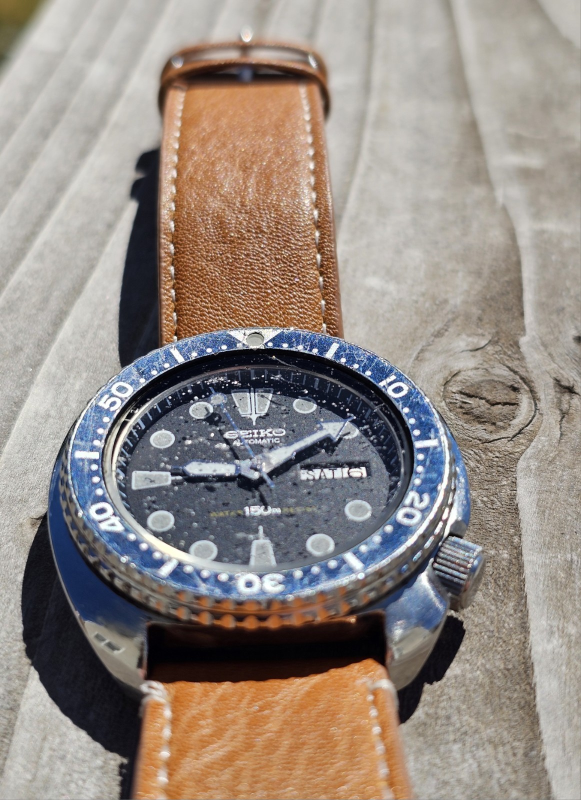 Vintage Seiko Automatic 6309-7040 Turtle Diver Fully Functional Day – Date.