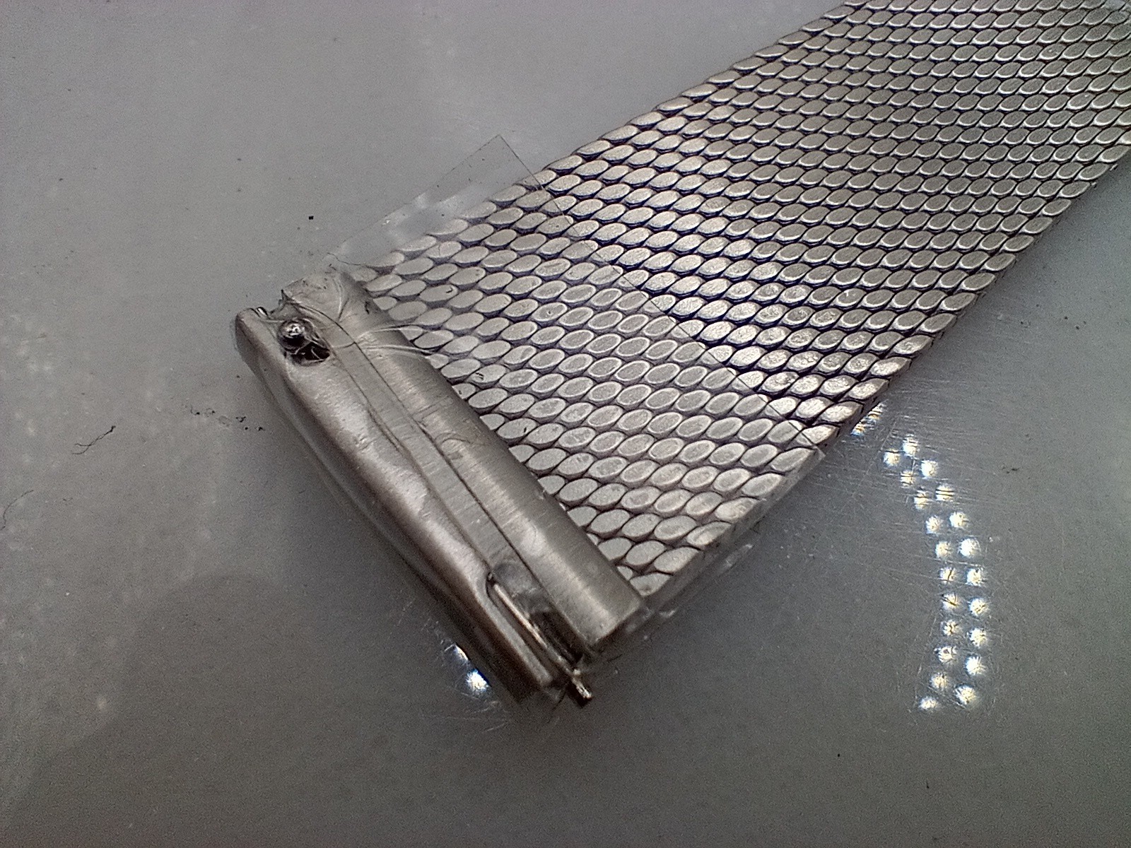 New Watchgecko 21mm Calibre 1960 Mk2 Mesh Stainless Watch Strap Bracelet 6B452