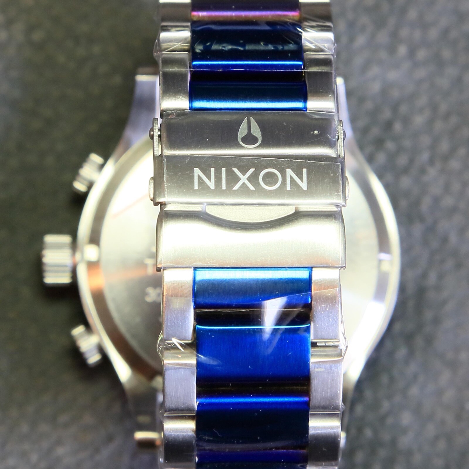 US NEW Authentic NIXON Watch Mens 51-30 CHRONO Blue Sliver A083 NICE GIFT!