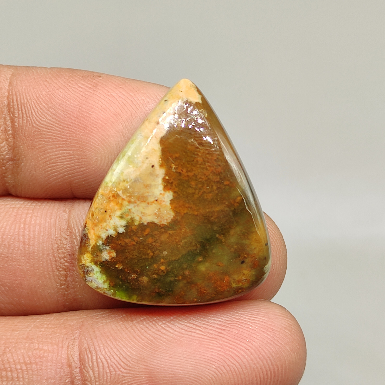 Multi colour chrome chalcedony cabochon designer chalcedony loose gemstone G6509