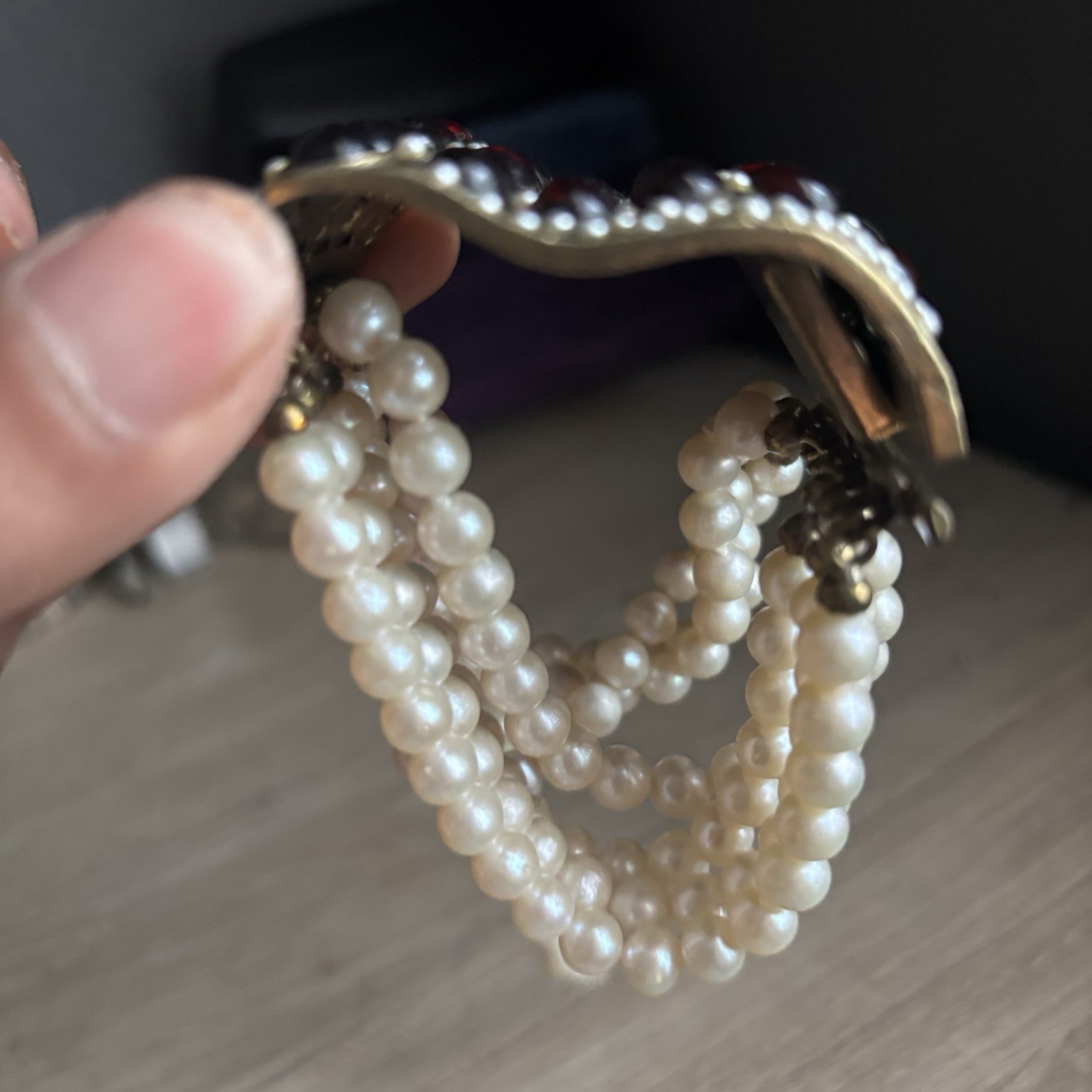 Vintage Bijoux BEAUTIFUL gem Bracelet UNIQUE